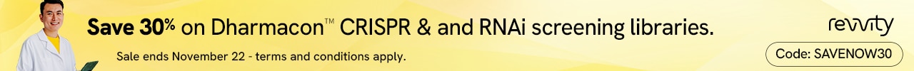 2025 Dharmacon libraries promo banner-v1 - code SAVENOW30