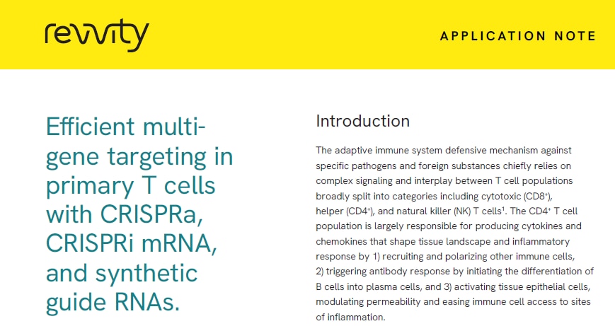 Efficient multigene targeting in primary T cells with CRISPRa, CRISPRi mRNA, and synthetic guide RNAs