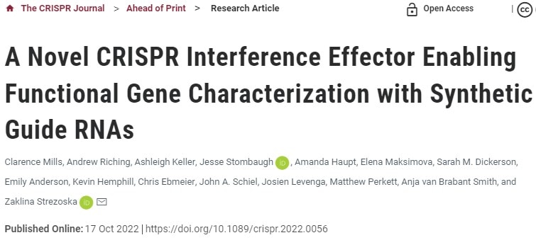 CRISPR journal publication image