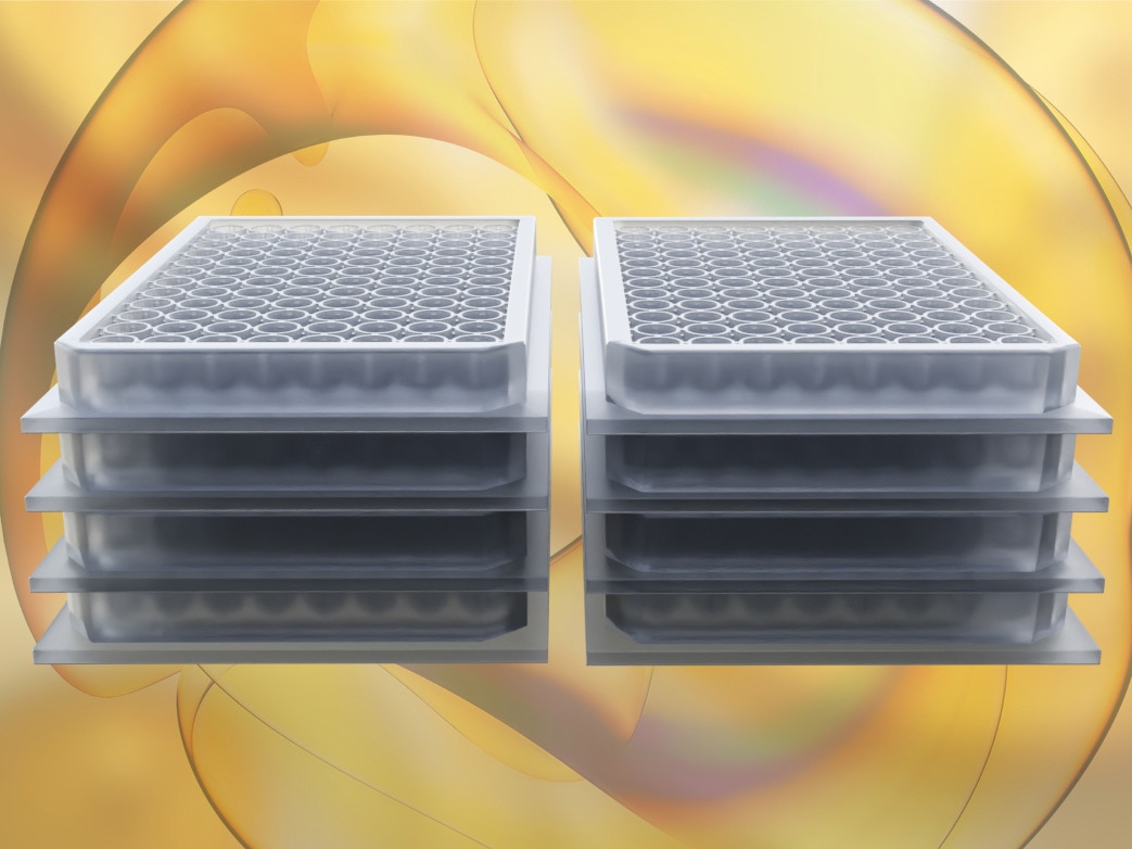 RNA and CRISPR libraries  - stack of microplates