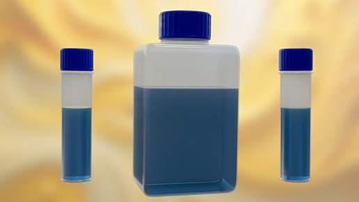 transfection and transduction reagent bottles and vials